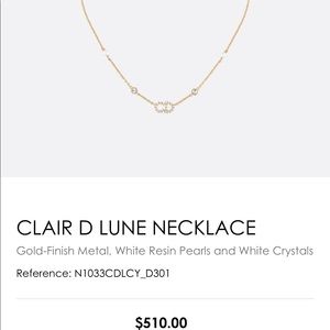 christian dior clair d lune necklace